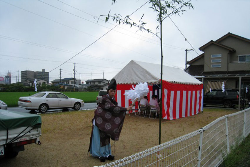 新築の地鎮祭